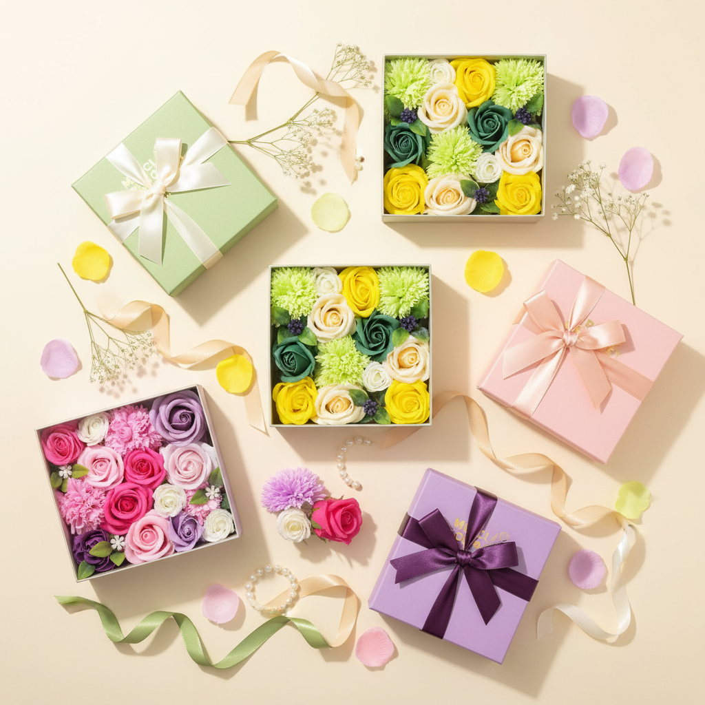 Square Box Soap Collection