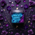 Amethyst Creed Whipped Soap overhead mystical close-up