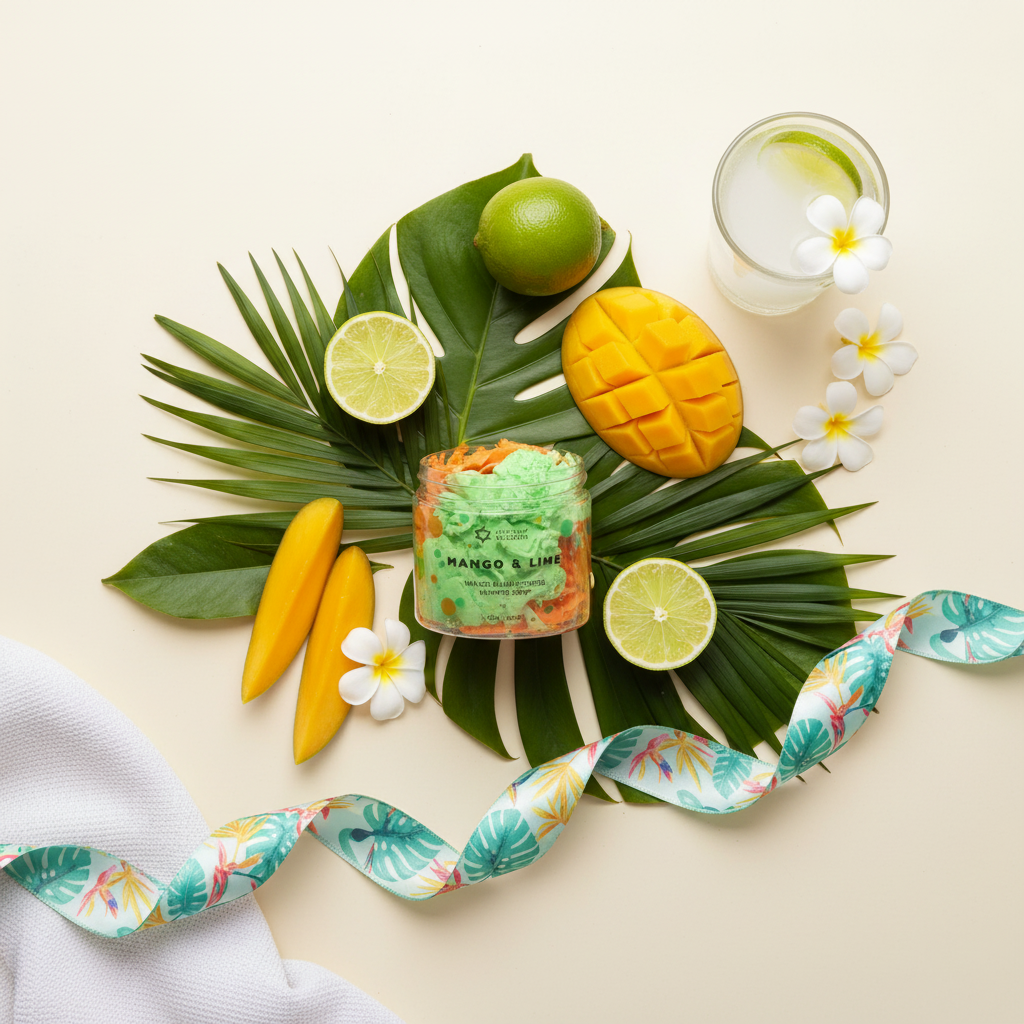 Instagram-perfect tropical flatlay