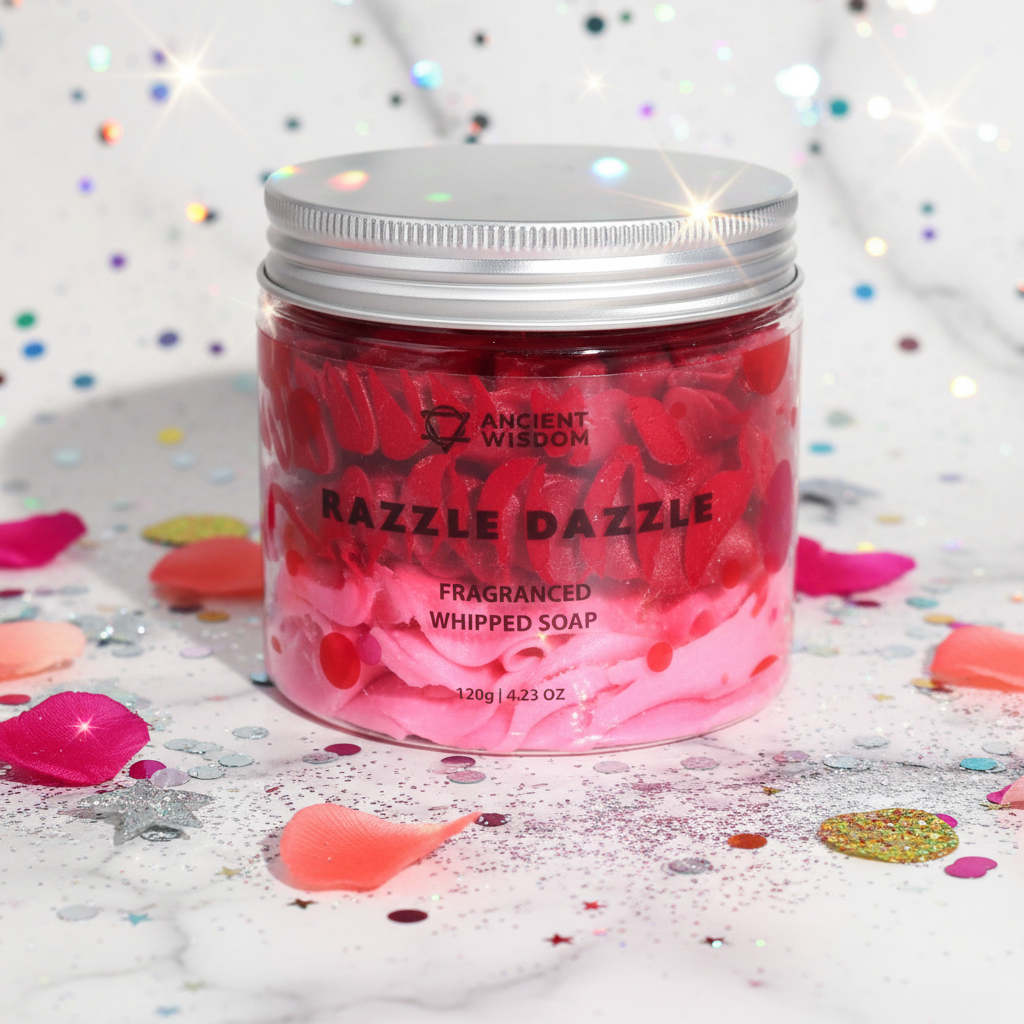 Razzle Dazzle Whipped Soap glamorous close-up