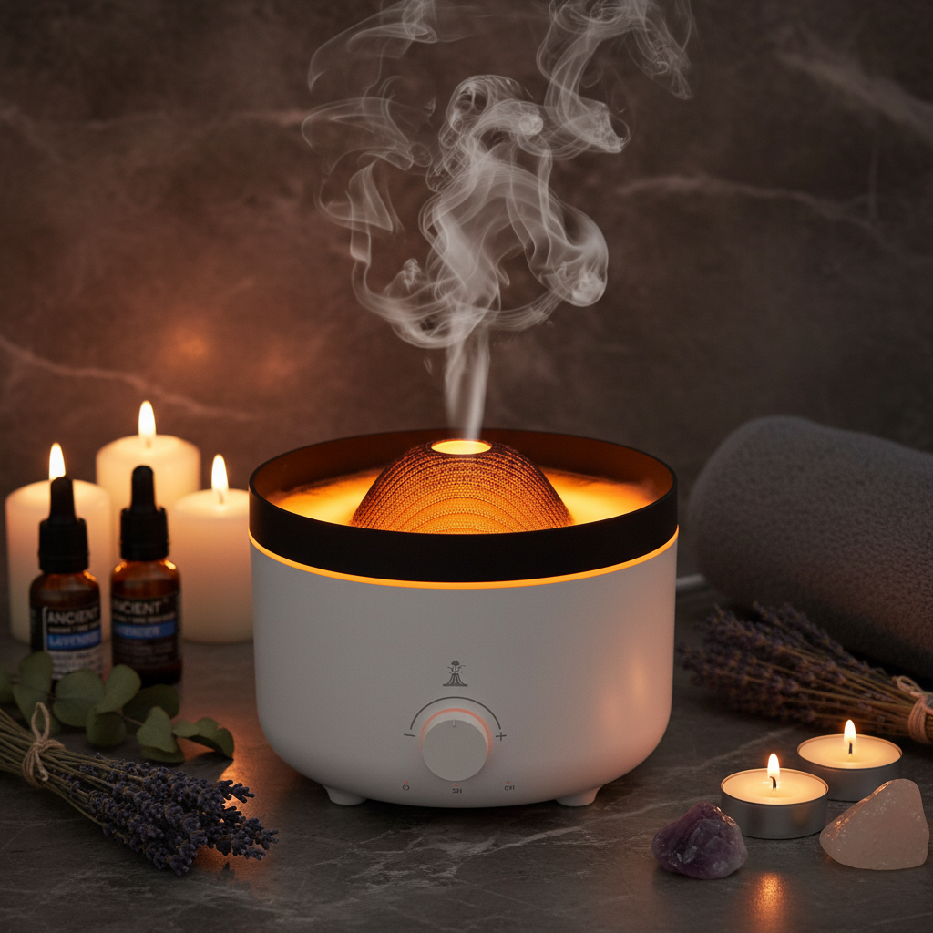 Volcano Effect Aroma Diffuser dramatic close-up